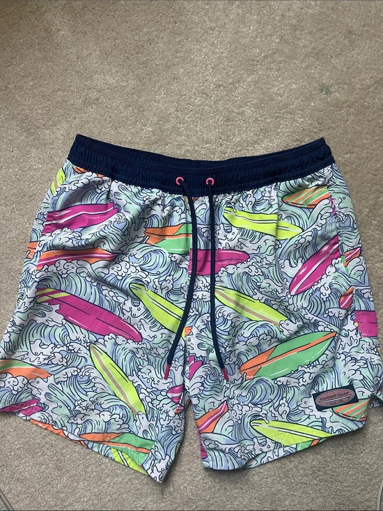 Vineyard Vines Other - Vineyard Vines Men’s Neon Surfboard Print Swim Trunks